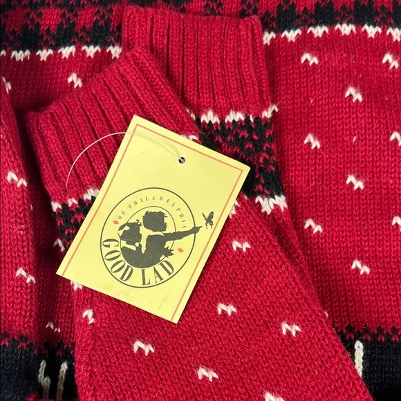 Good Lad Boys Red Reindeer Pattern Sweater. Sz 5 - Picture 5 of 7